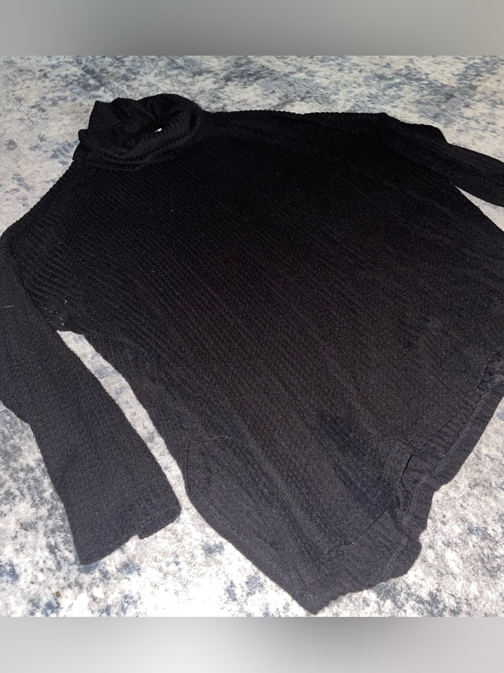 Zanana waffle turtle neck top size XL - Picture 2 of 3